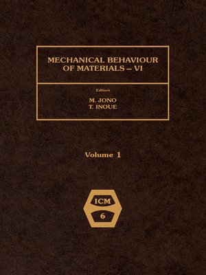 cover image of Mechanical Behaviour of Materials--VI